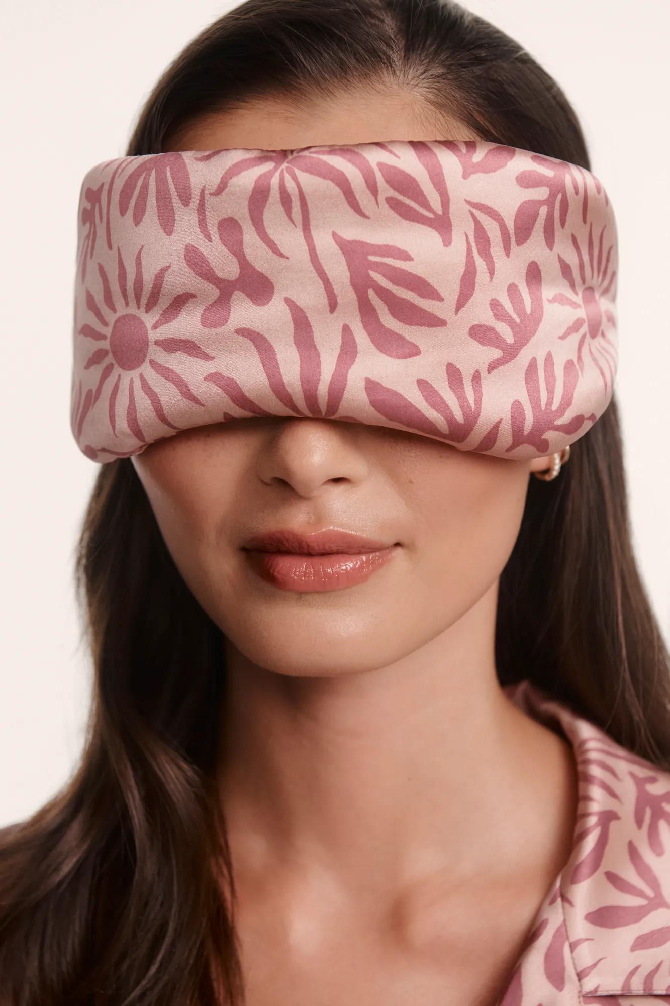 Eberjey Eberjey x ILIA - Inez Washable Silk Printed Eye Mask