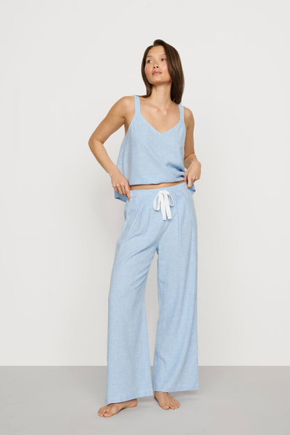 Gingham White/Summer Blue,X-Small