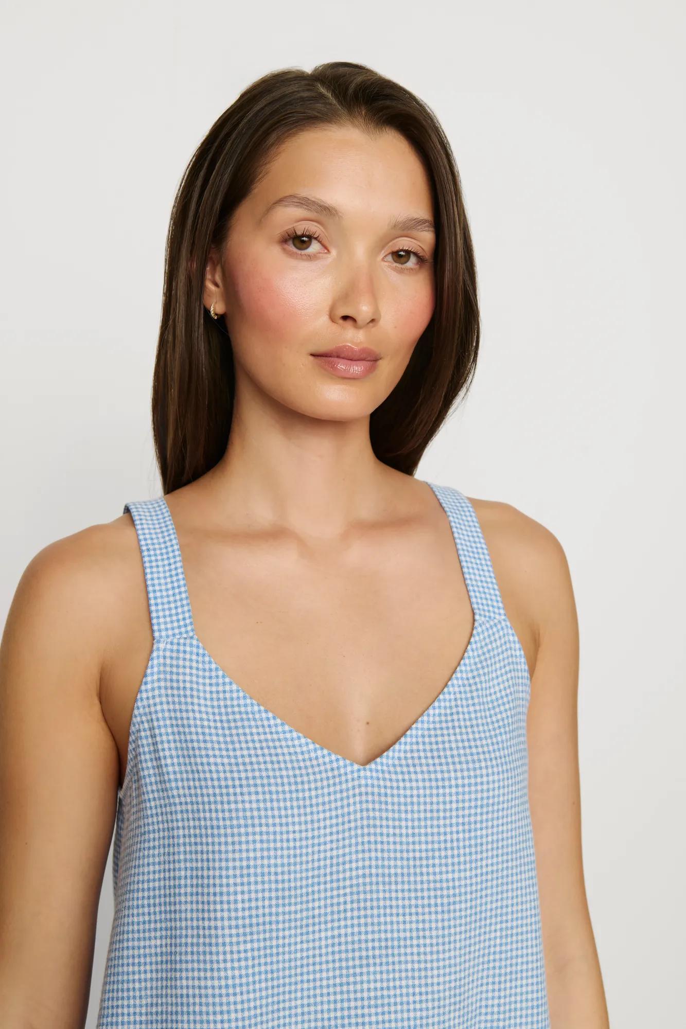 Eberjey Linen Blend V Neck Cami