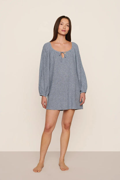 Eberjey Linen Blend Short Dress