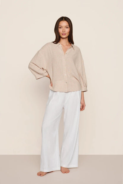 Eberjey Linen Blend Relaxed Top