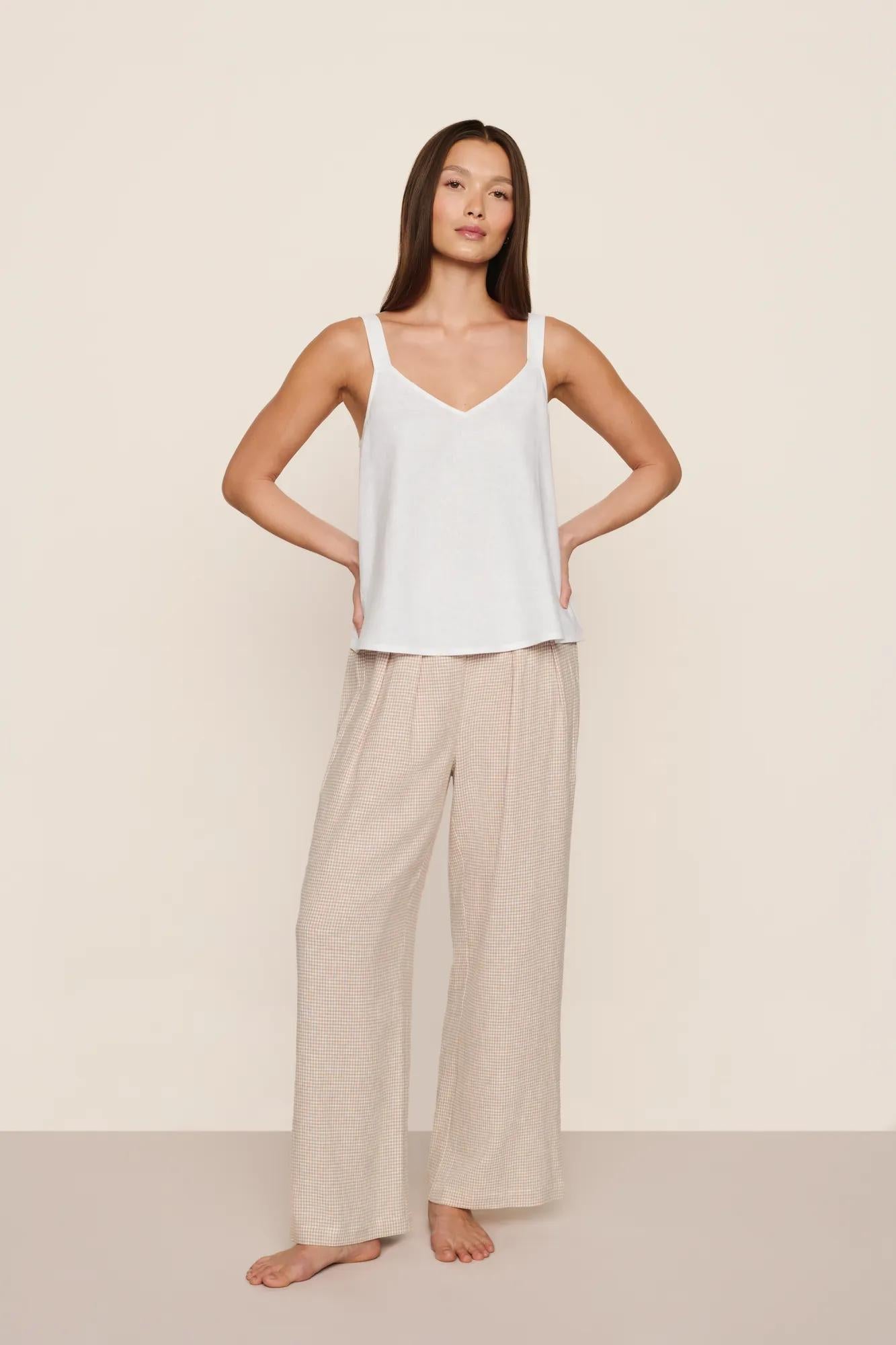 Eberjey Linen Blend Relaxed Pant