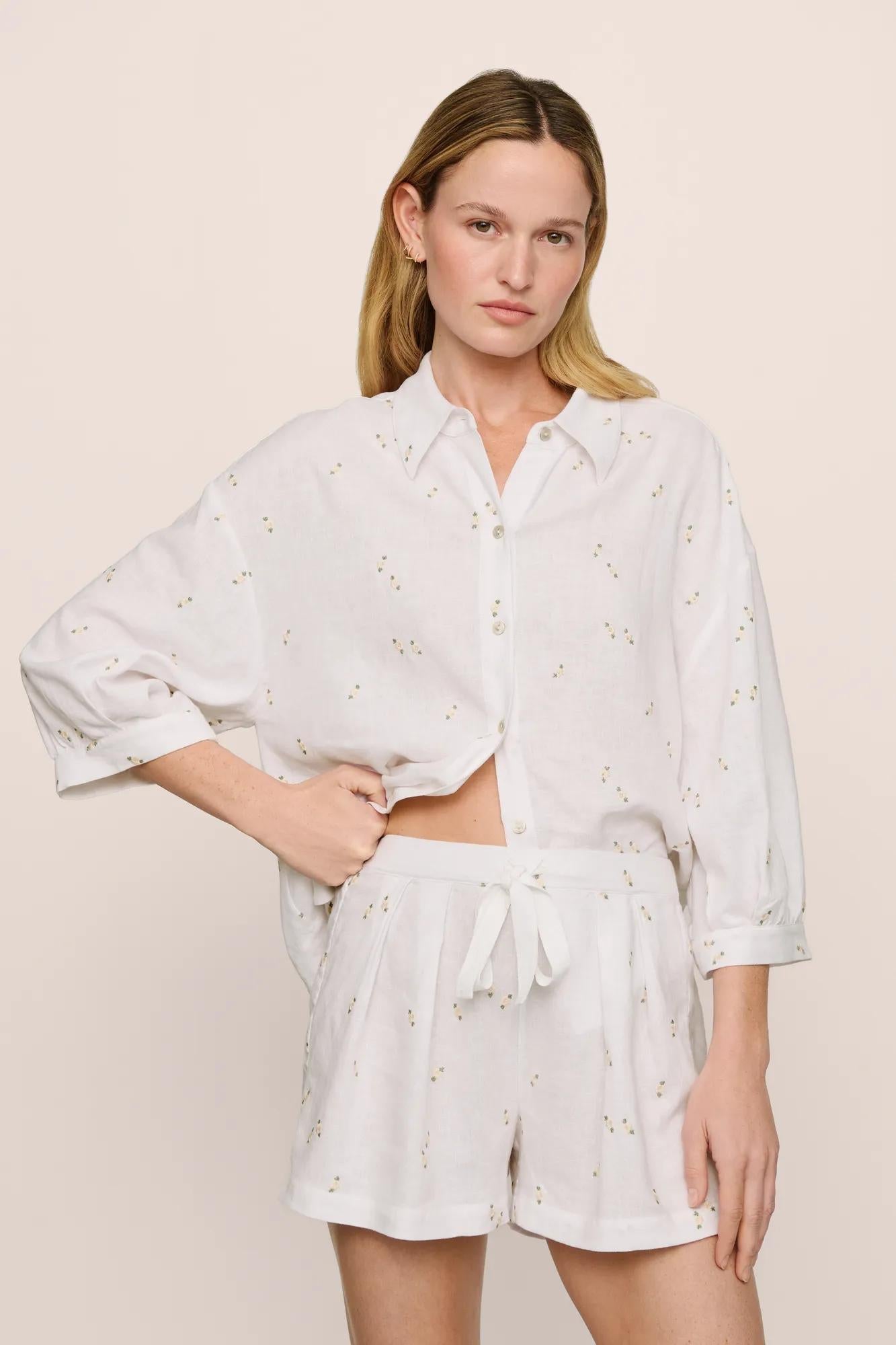 Eberjey Linen Blend Relaxed Short