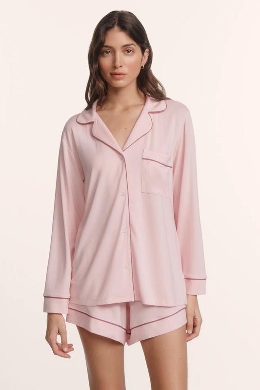 Eberjey Gisele TENCEL™ Modal Long Sleeve Short PJ Set