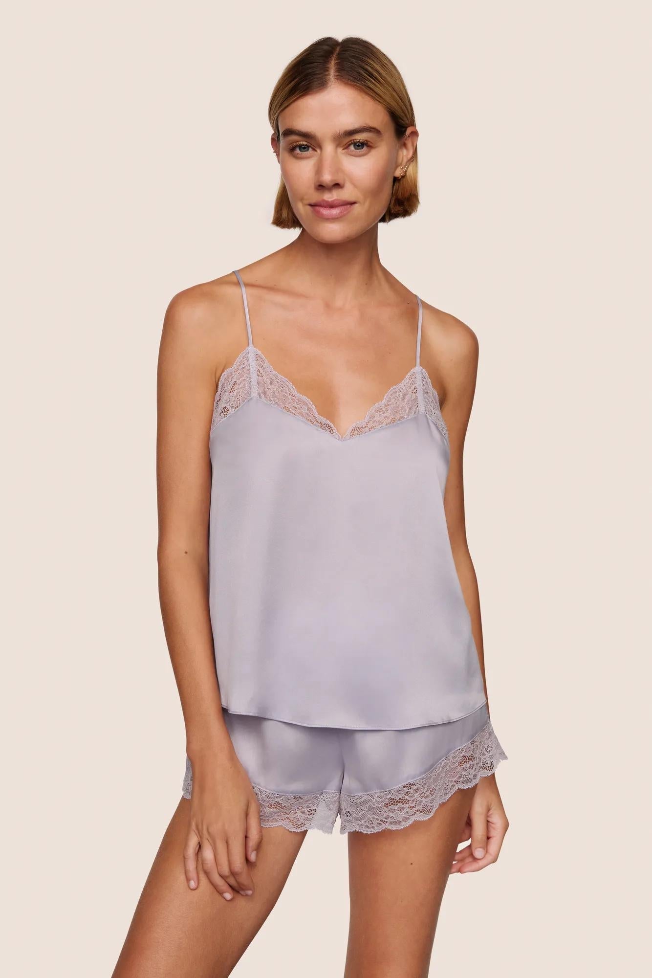 Eberjey Washable Silk Lace Cami & Short Set