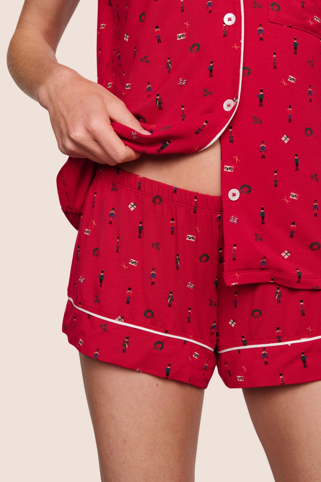 Eberjey Gisele Printed TENCEL™ Modal Shortie Short PJ Set