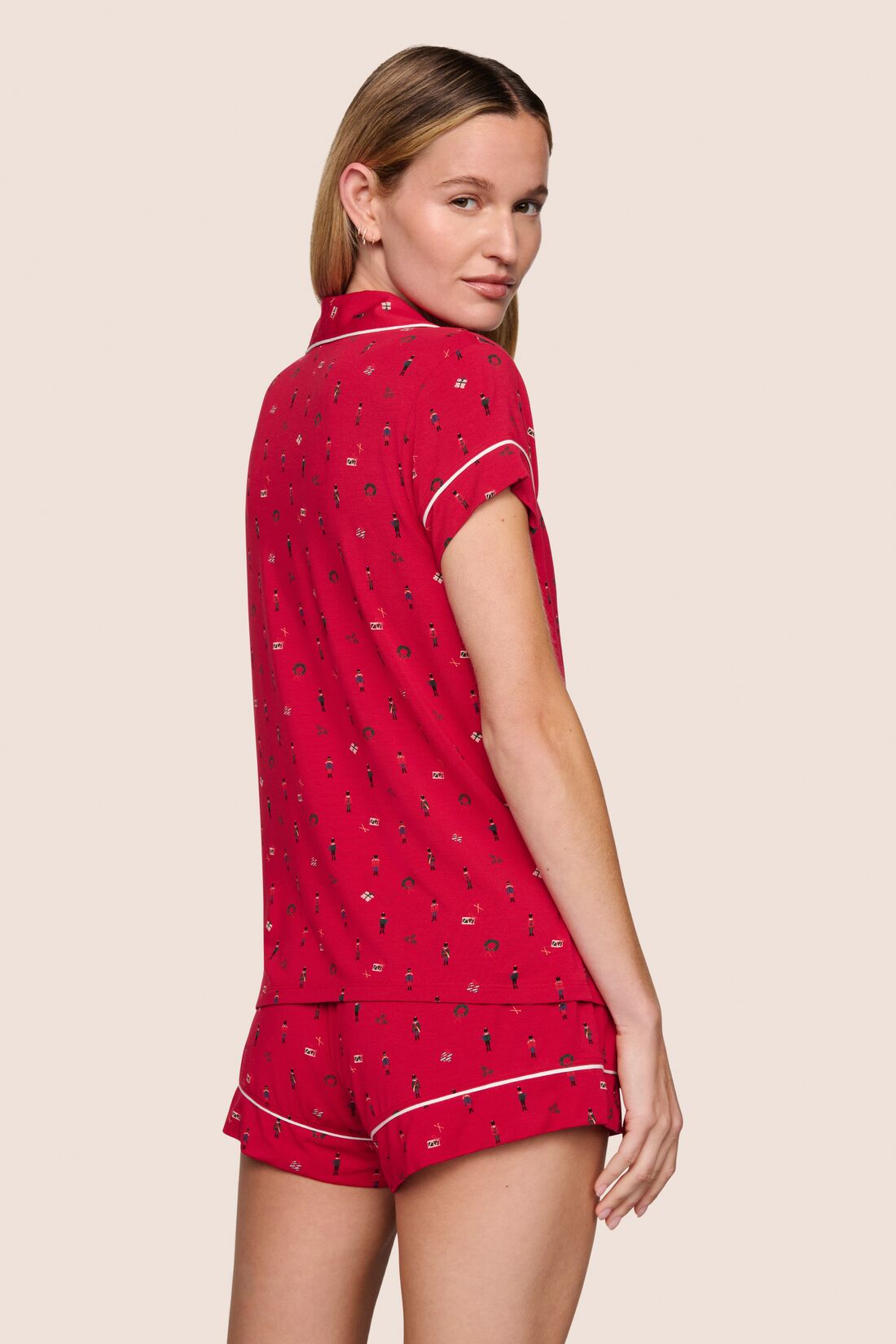 Eberjey Gisele Printed TENCEL™ Modal Shortie Short PJ Set