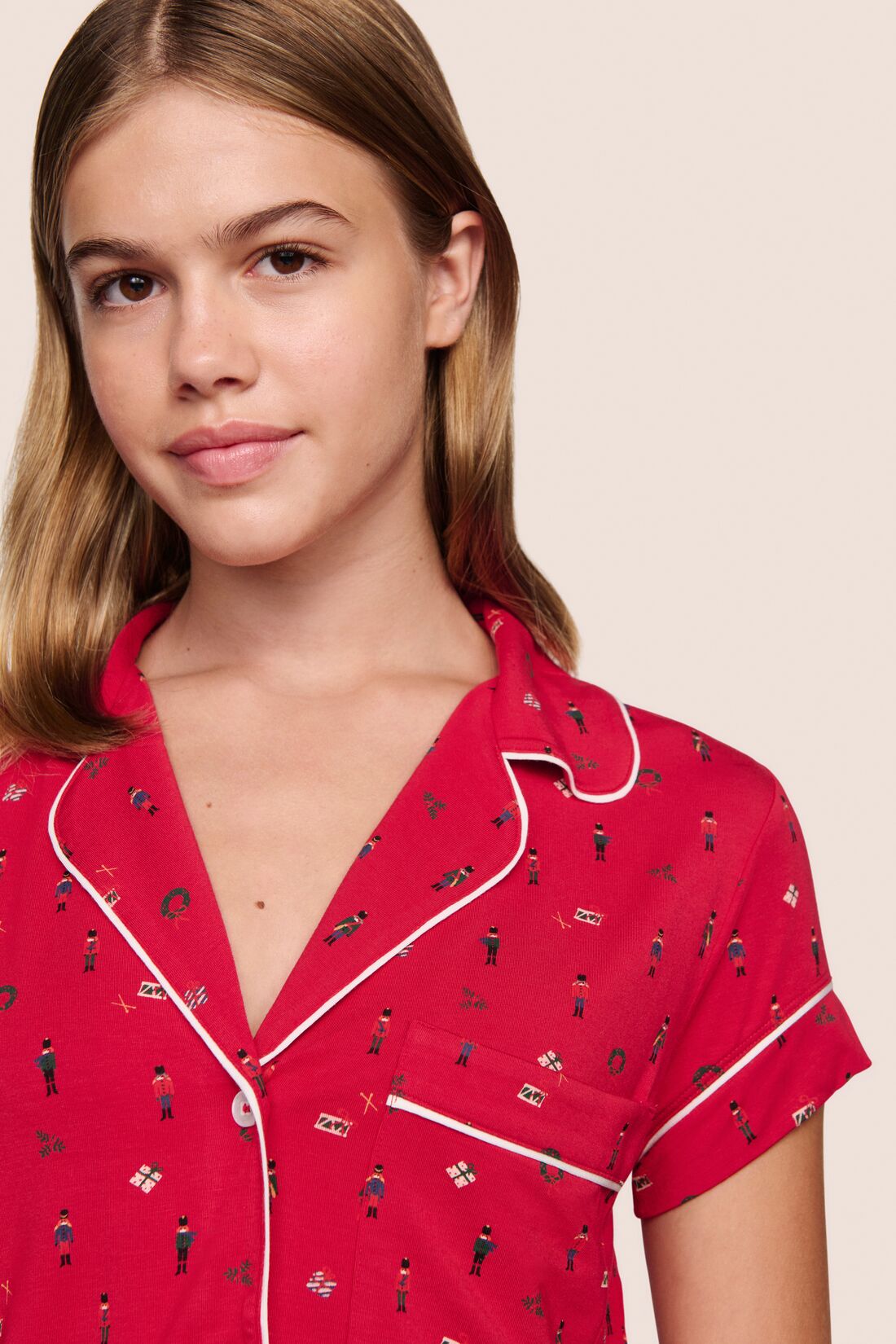 Eberjey Gisele Printed TENCEL™ Modal Shortie Short PJ Set