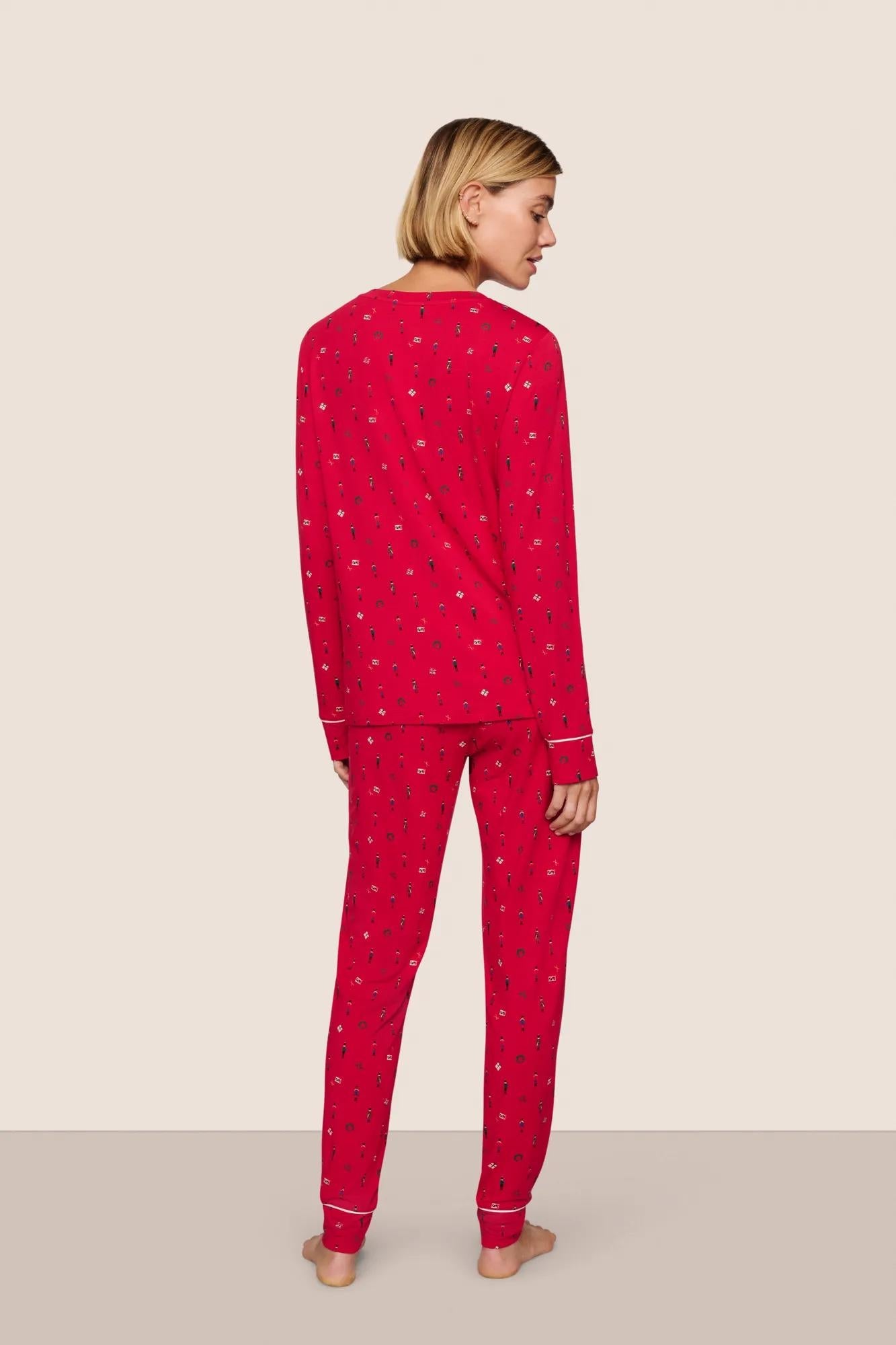 Eberjey Gisele Printed TENCEL™ Modal Crewneck PJ Set