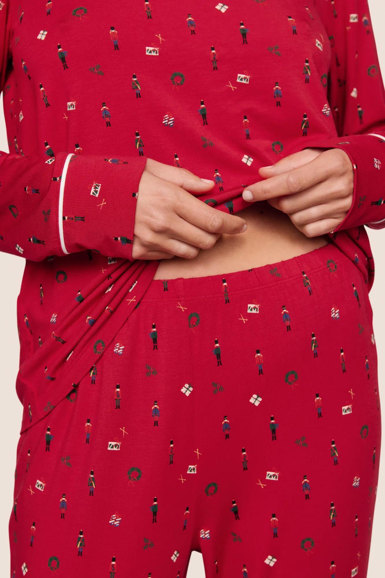 Eberjey Gisele Printed TENCEL™ Modal Crewneck PJ Set