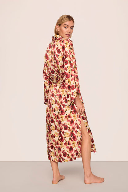 Eberjey Eberjey x Lily Aldridge - Inez Washable Silk Printed Robe