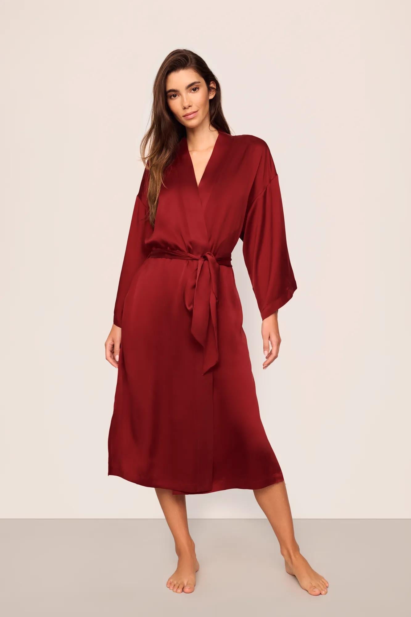 Eberjey Eberjey x Lily Aldridge - Inez Washable Silk Robe