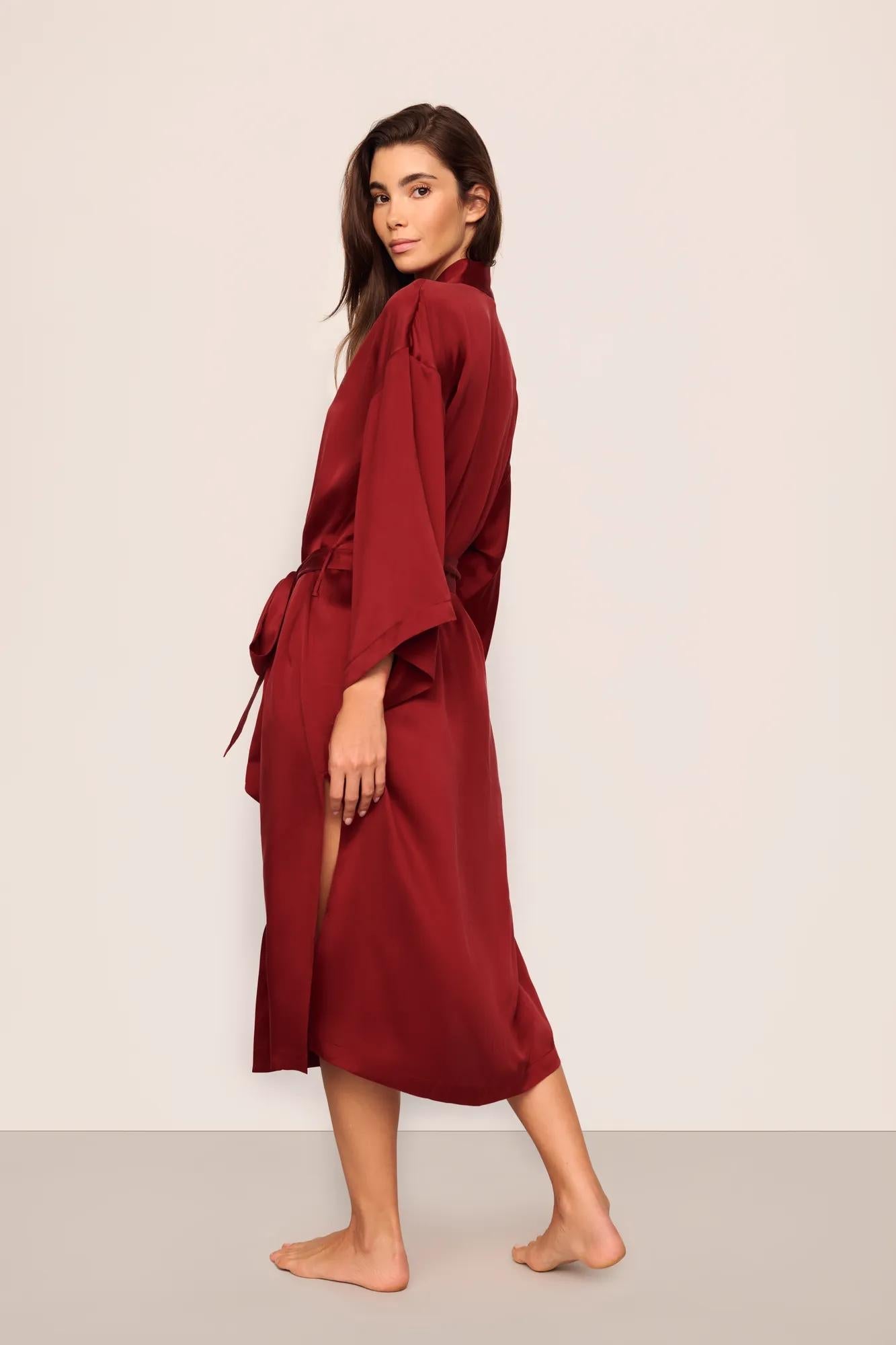 Eberjey Eberjey x Lily Aldridge - Inez Washable Silk Robe