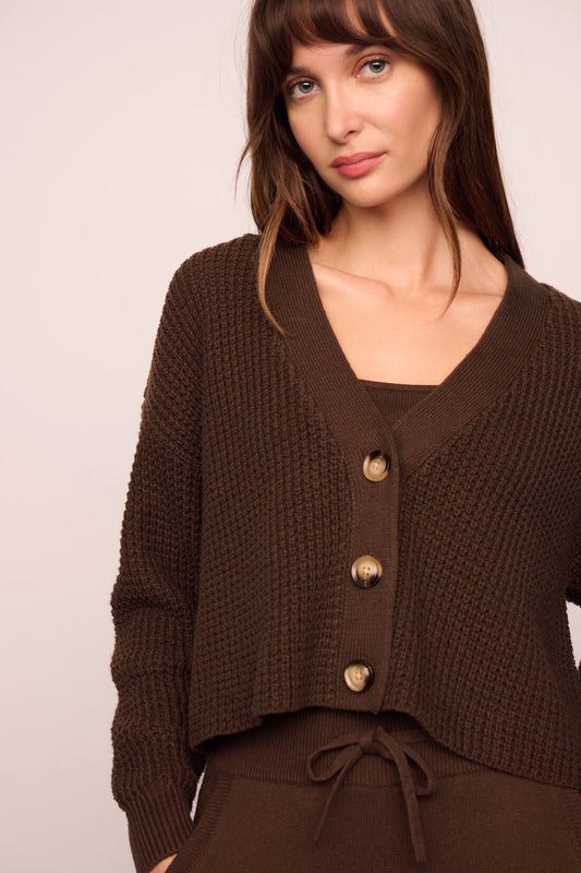 Eberjey Recycled Sweater Cropped Cardigan