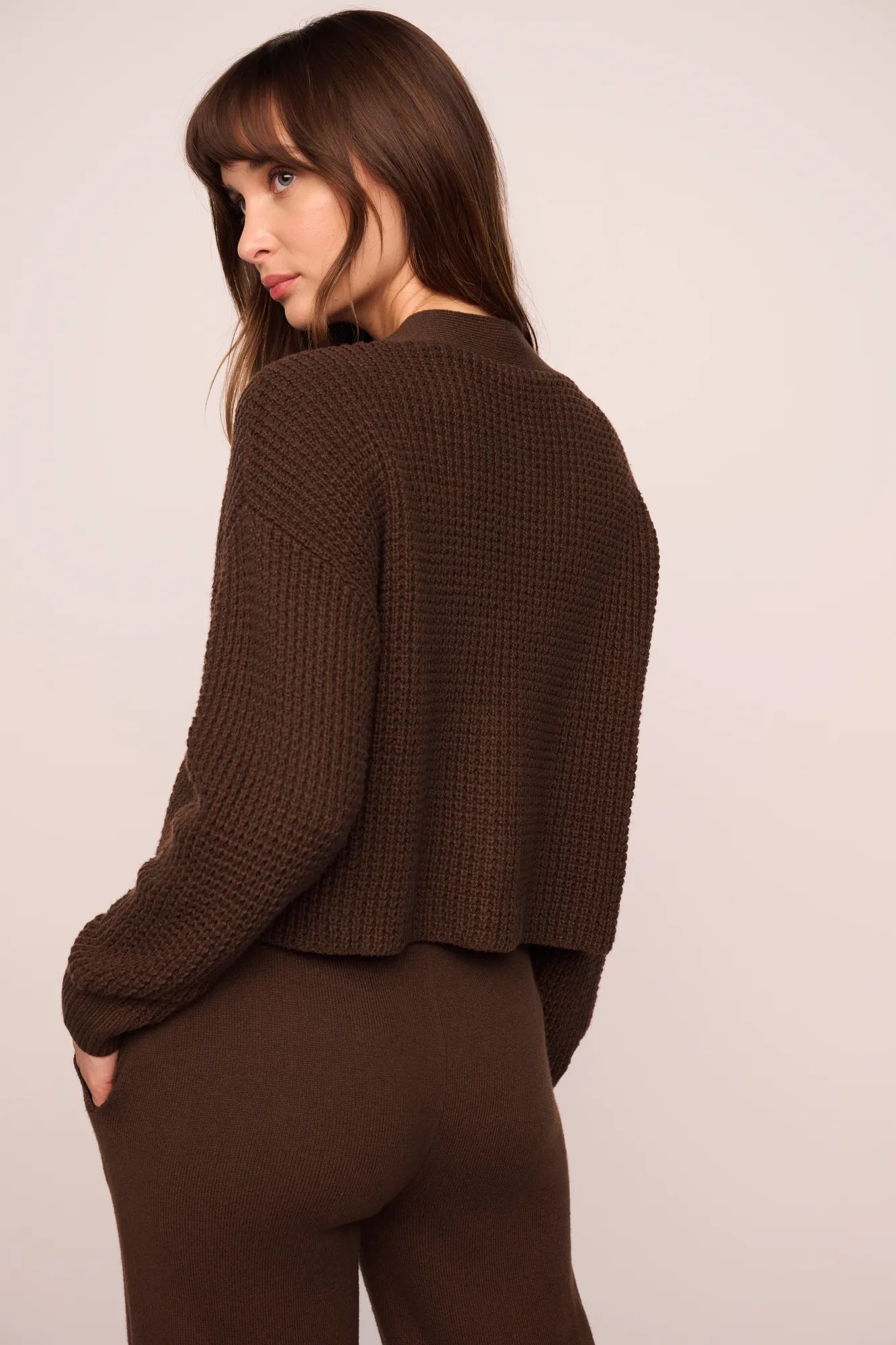 Eberjey Recycled Sweater Cropped Cardigan