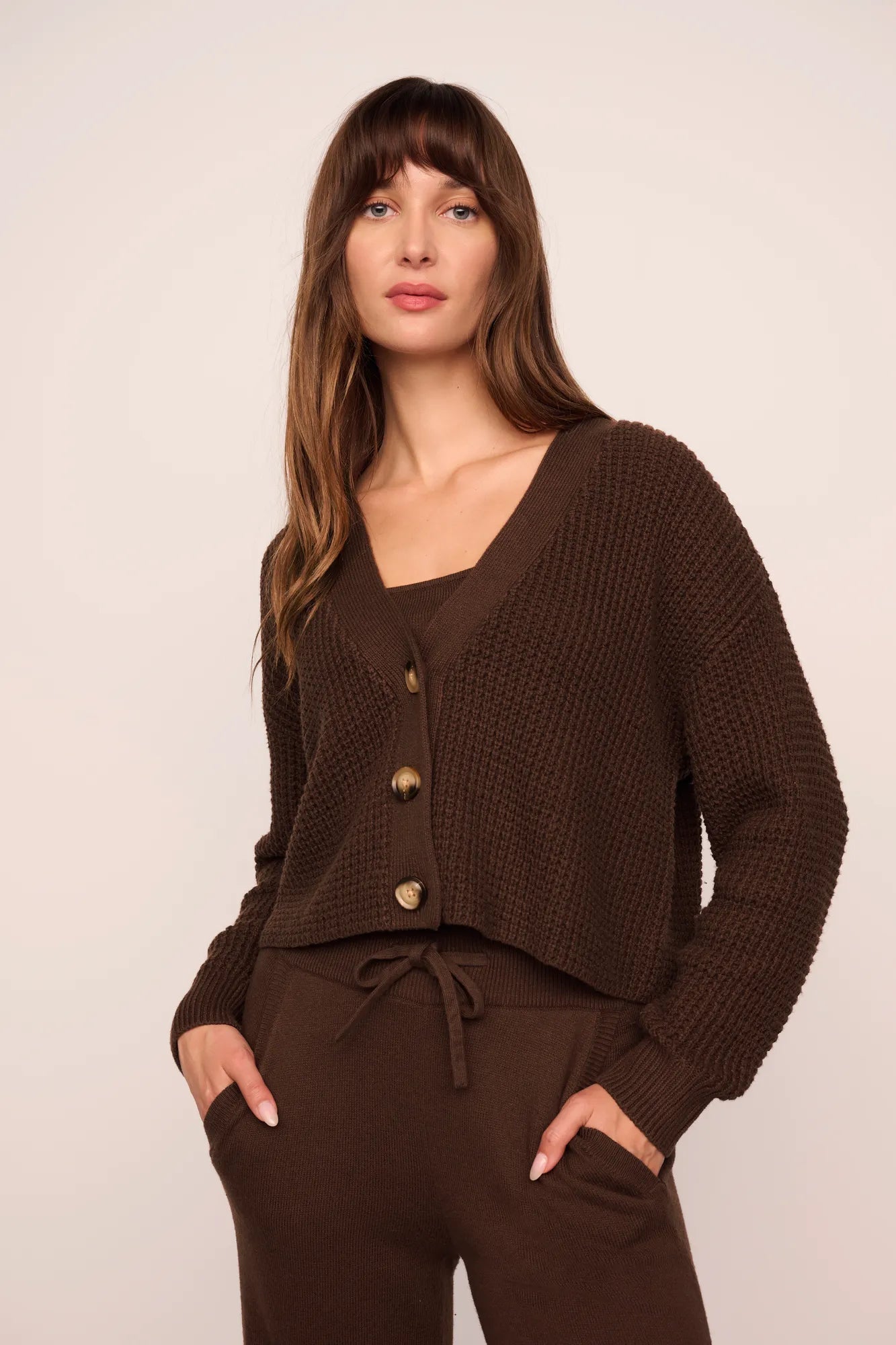 Eberjey Recycled Sweater Cropped Cardigan