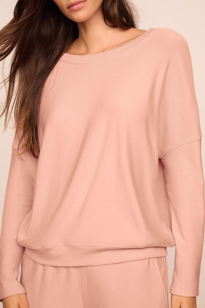 Eberjey Softest Sweats Boat Neck Pullover