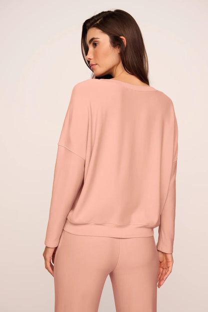 Eberjey Softest Sweats Boat Neck Pullover