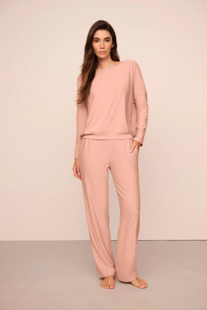Eberjey Softest Sweats Boat Neck Pullover