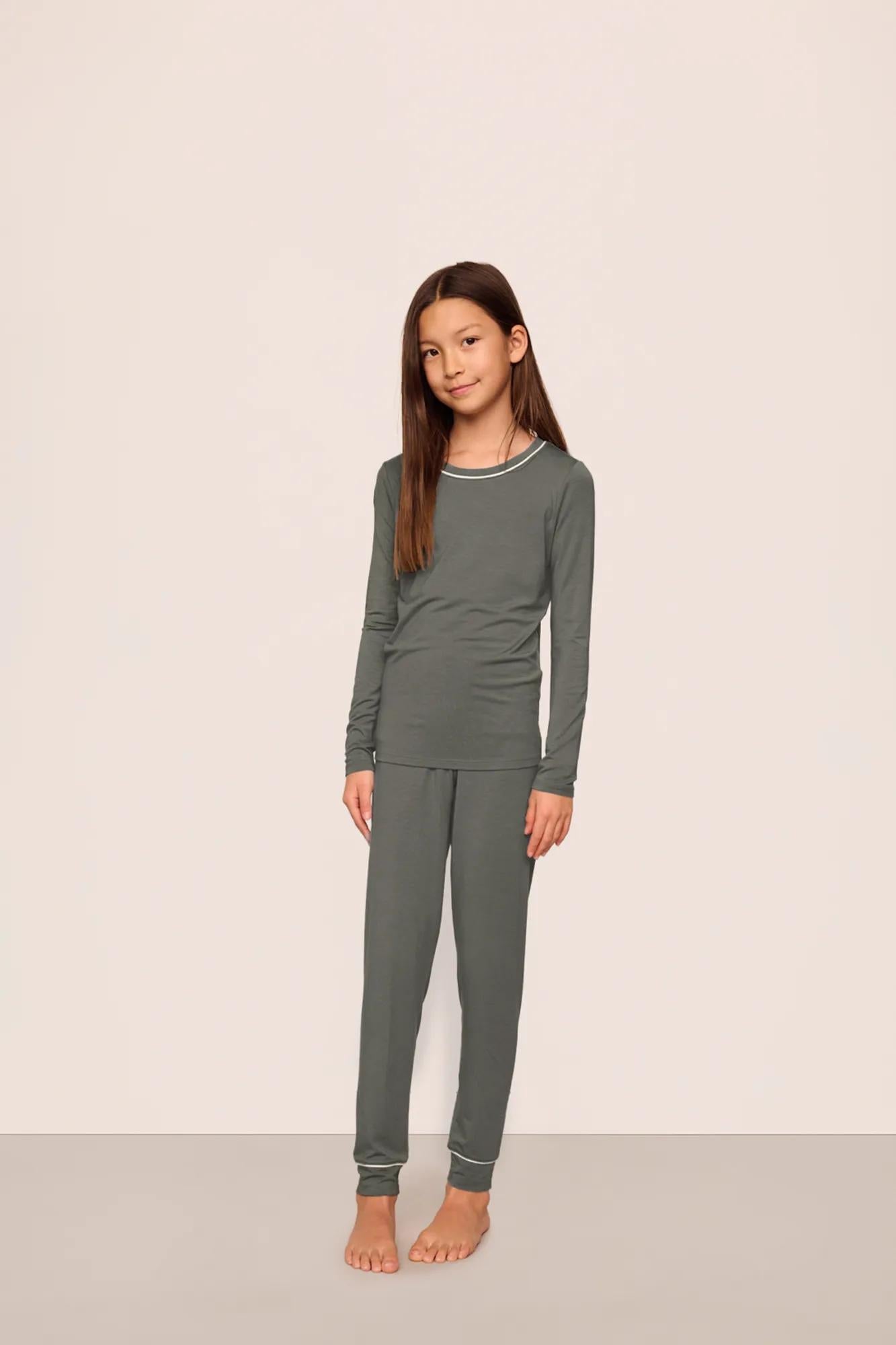 Eberjey Kids TENCEL™ Modal Unisex Long PJ Set