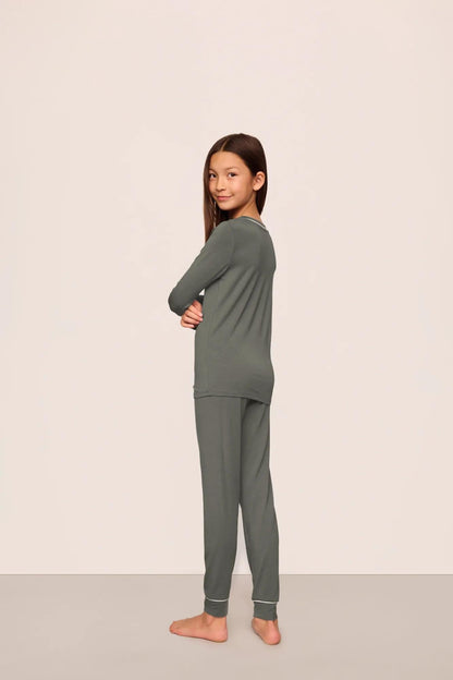 Eberjey Kids TENCEL™ Modal Unisex Long PJ Set