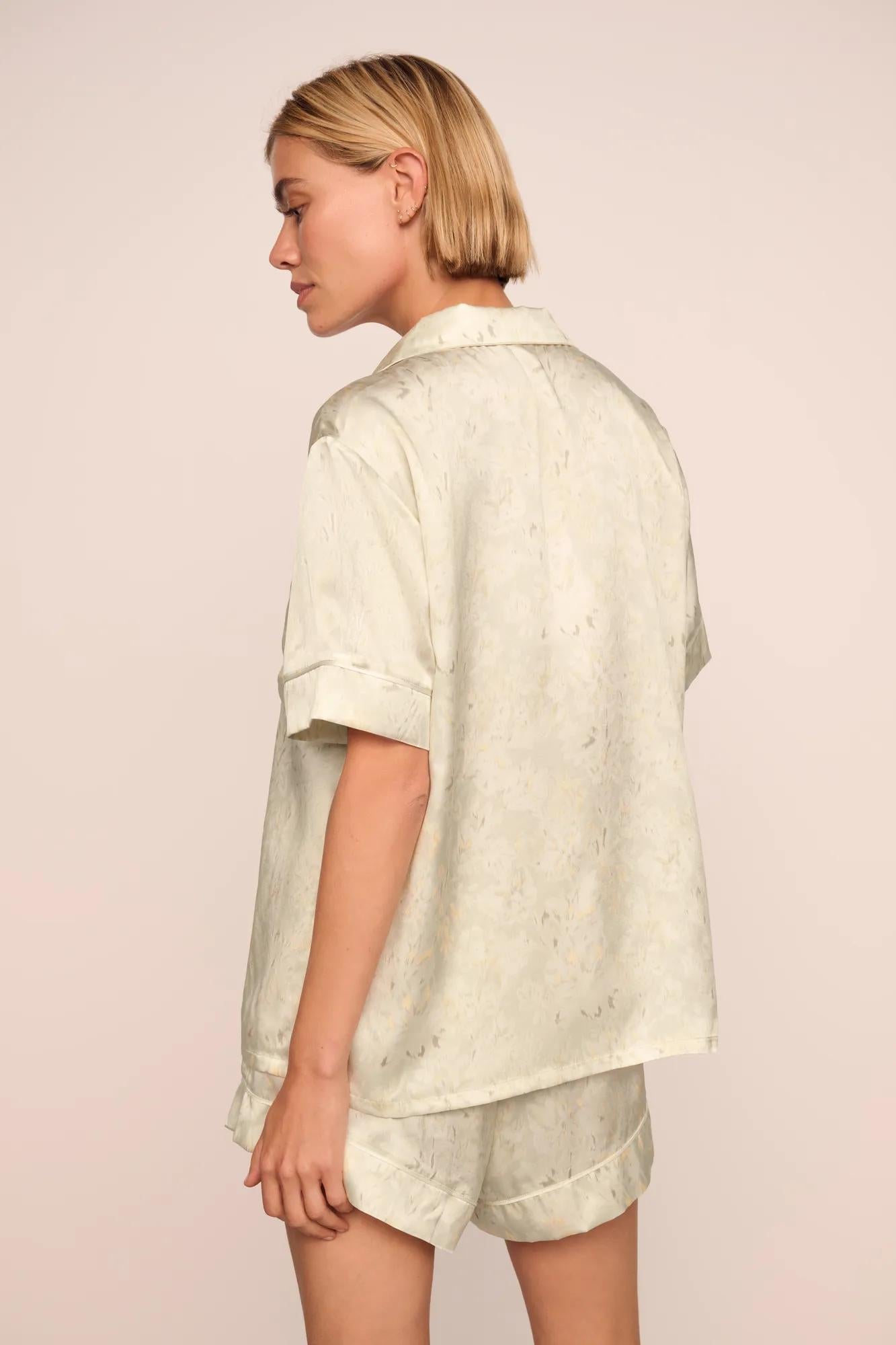 Eberjey Inez Washable Silk Printed Short PJ Set