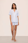 White/Cornflower Blue