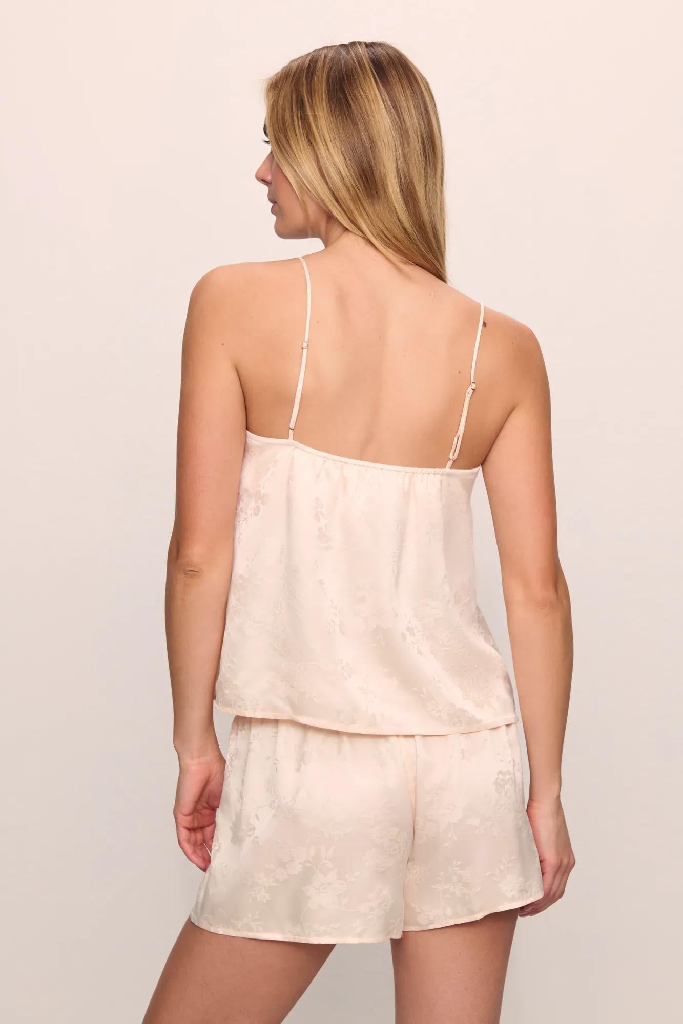 Eberjey Washable Silk Jacquard Cami & Short PJ Set