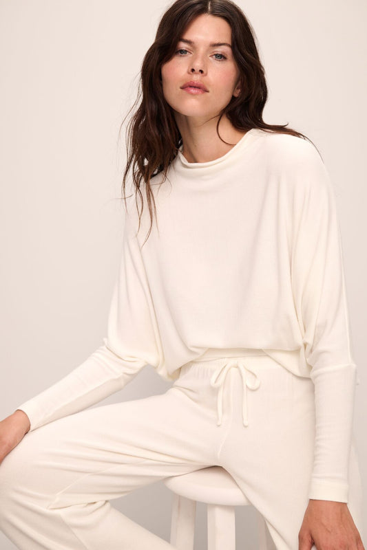 Eberjey Cozy Time Mock Neck Pullover