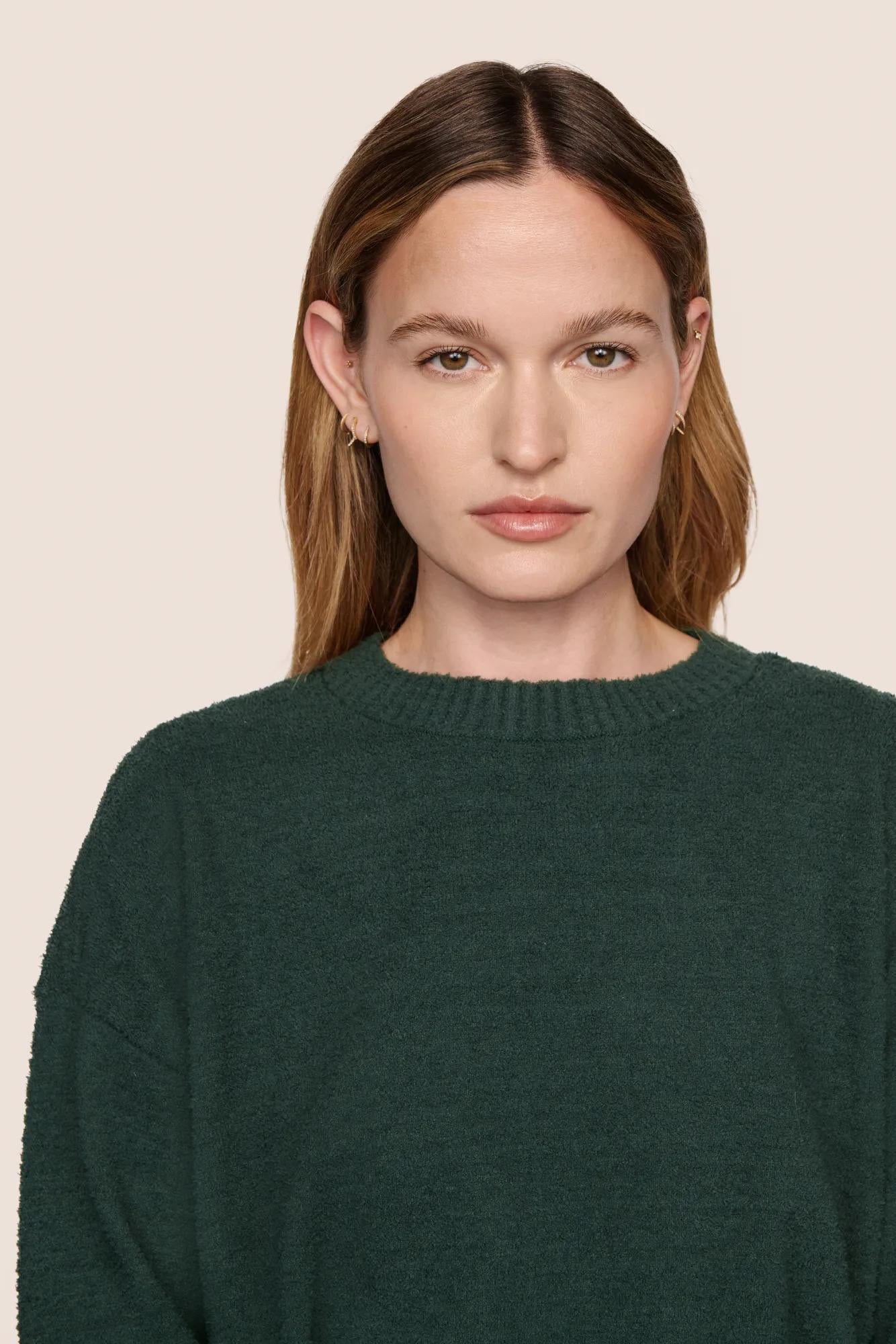 Eberjey Recycled Boucle Crew Neck Pullover