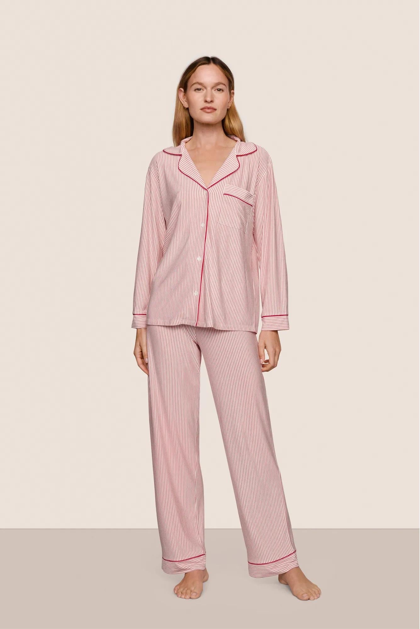Eberjey Gisele Printed TENCEL™ Modal Long PJ Set