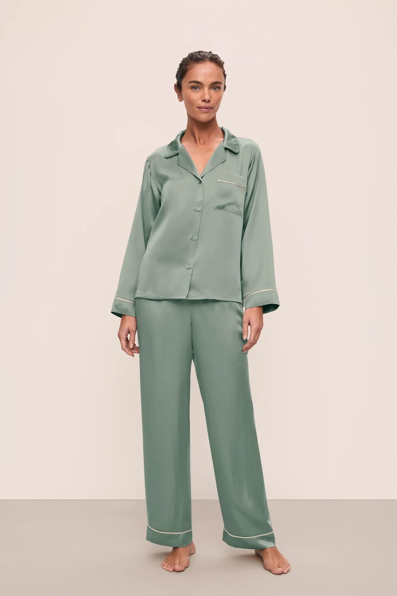 Eberjey Inez Washable Silk Long PJ Set