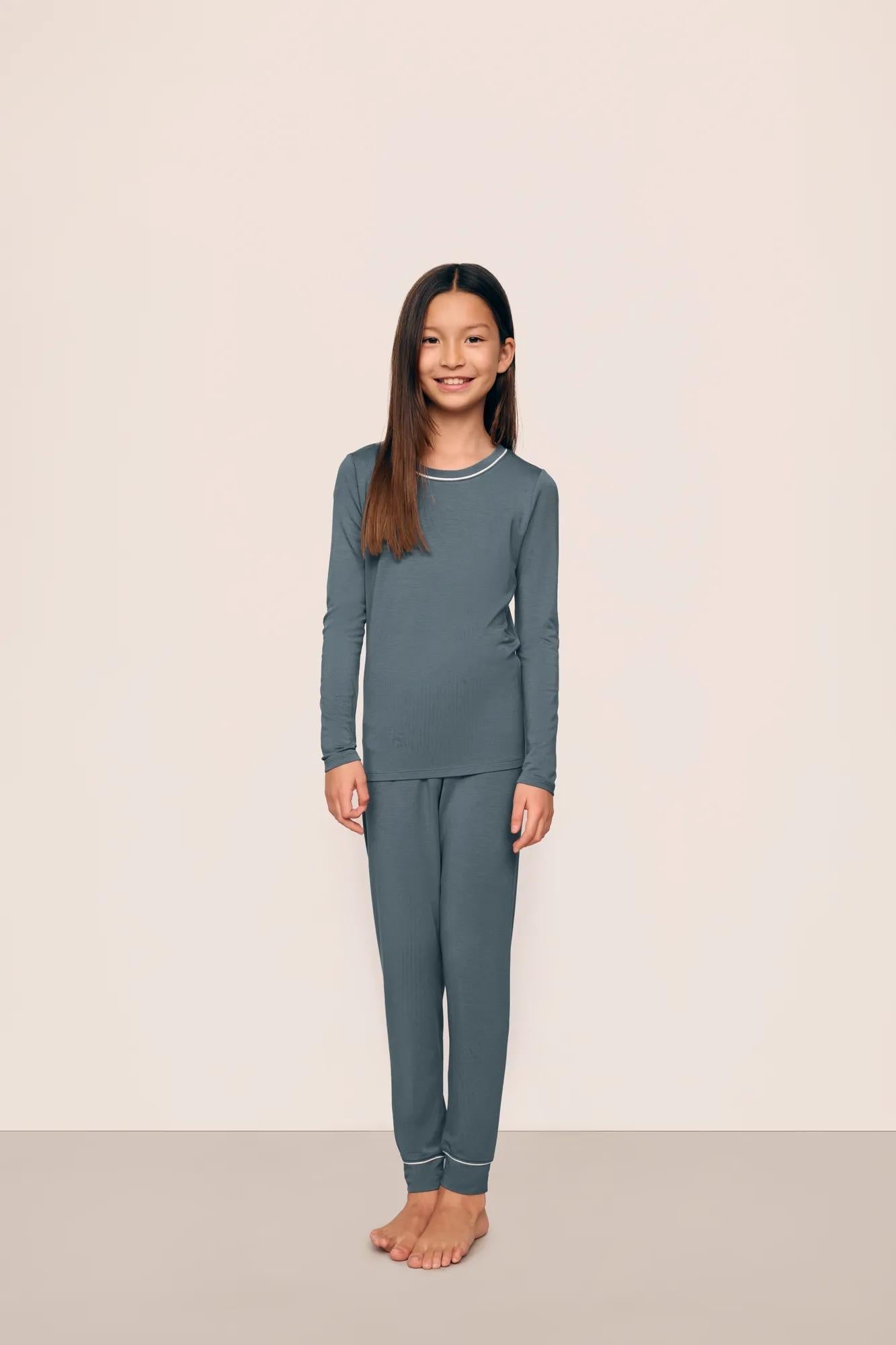 Eberjey Kids TENCEL™ Modal Unisex Long PJ Set
