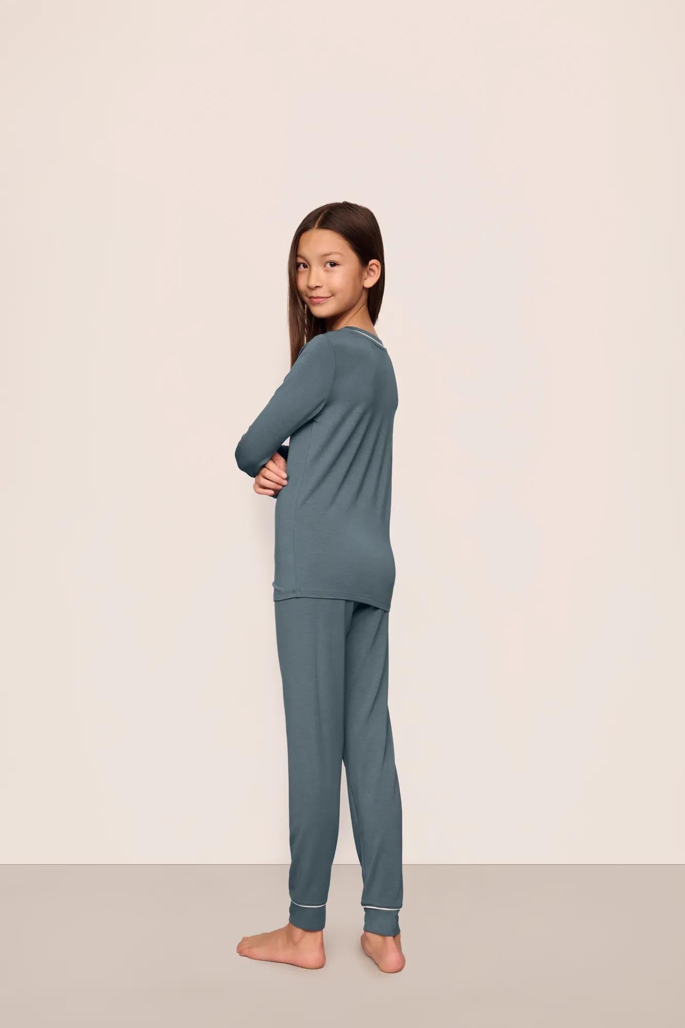 Eberjey Kids TENCEL™ Modal Unisex Long PJ Set