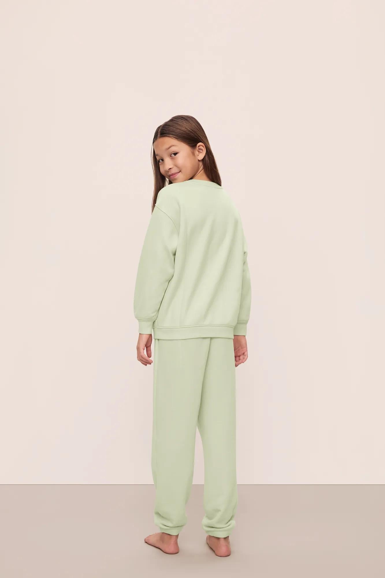 Eberjey Kid's French Terry Sweatshirt and Jogger Set