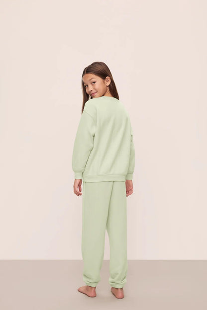 Eberjey Kid's French Terry Sweatshirt and Jogger Set