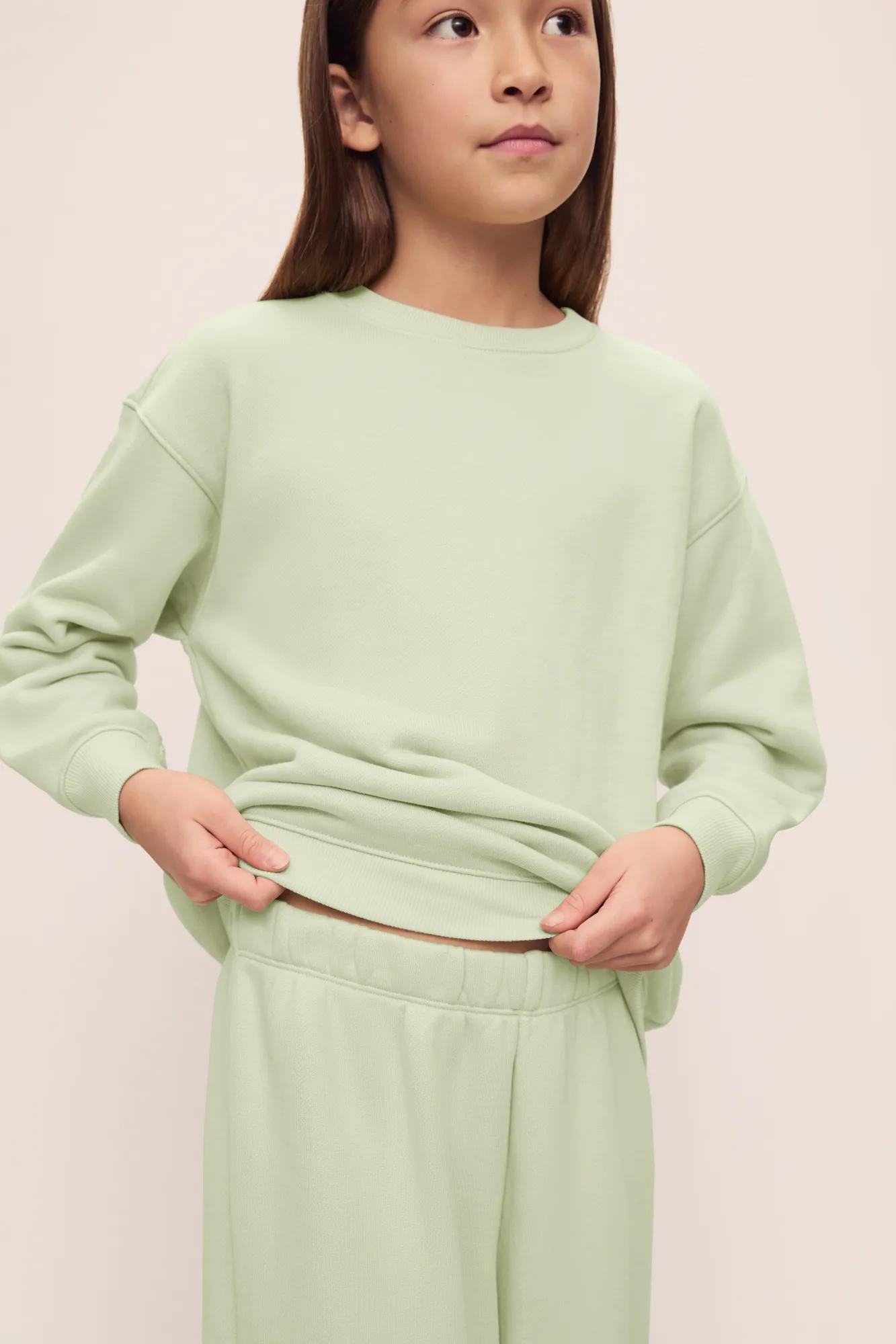 Eberjey Kid's French Terry Sweatshirt and Jogger Set