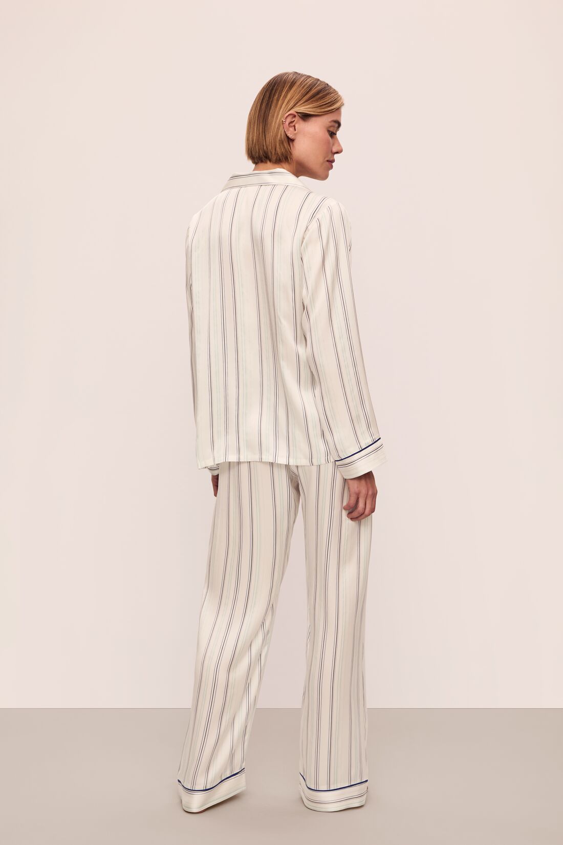 Eberjey Inez Washable Silk Printed Long PJ Set