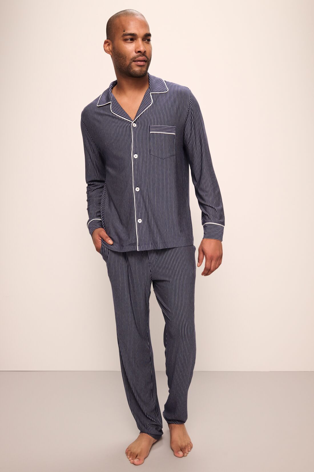 Duo Stripe True Navy/Ivory,X-Small