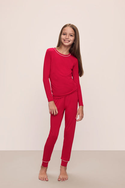 Eberjey Kids TENCEL™ Modal Unisex Long PJ Set