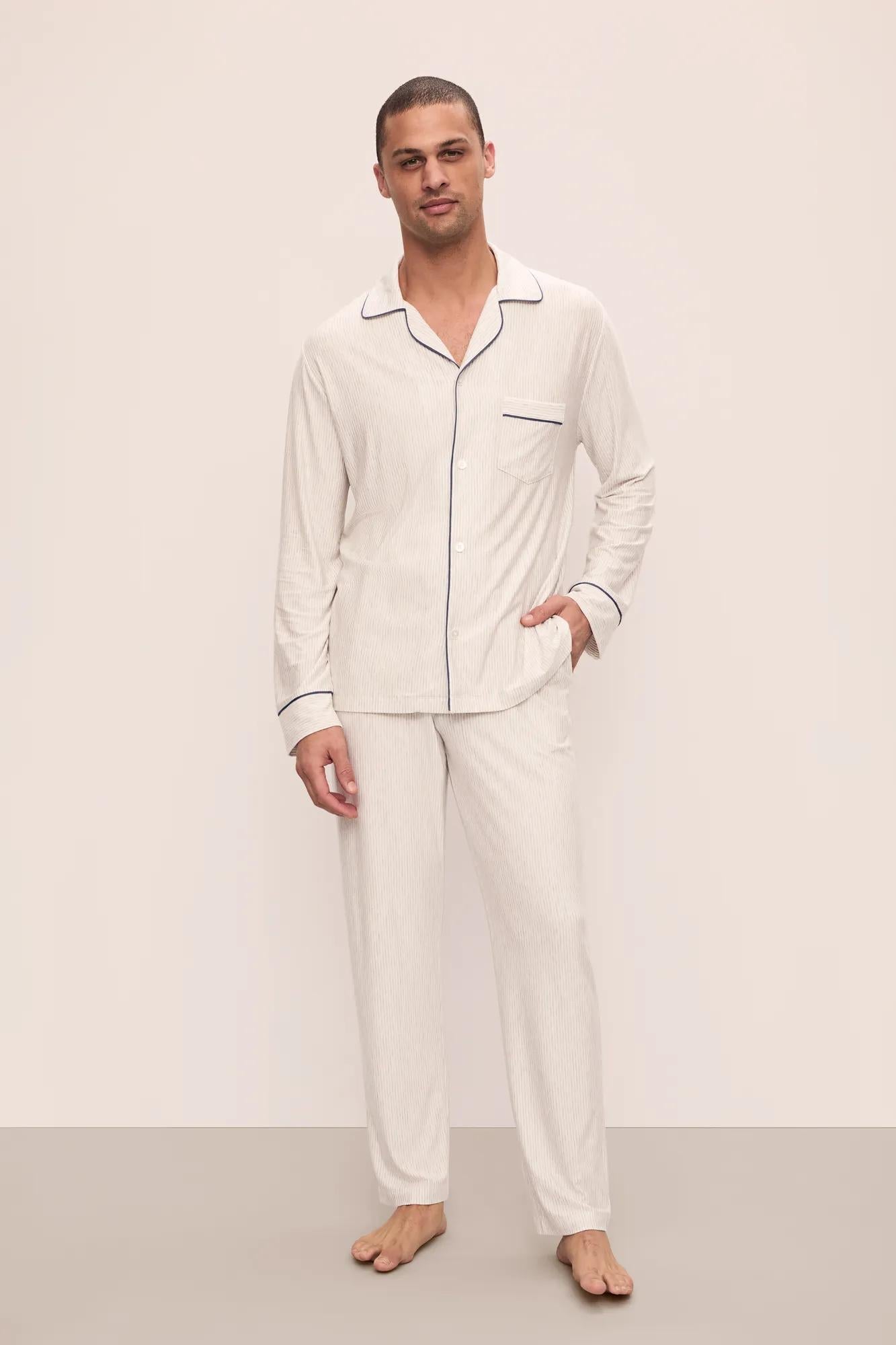 Eberjey William Printed TENCEL™ Modal Long PJ Set
