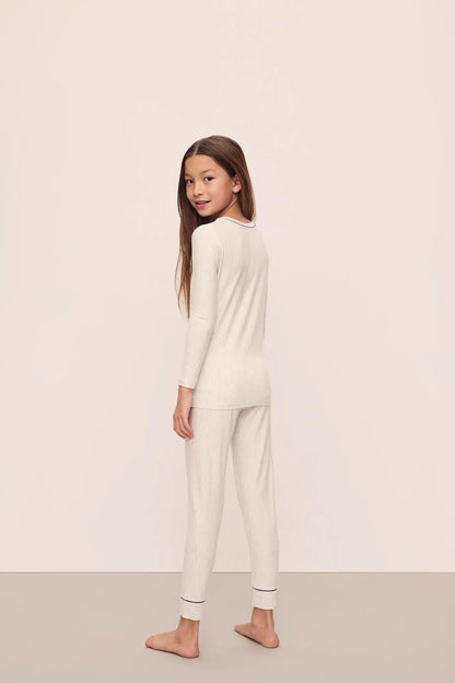 Eberjey Kids Printed TENCEL™ Modal Unisex Long PJ Set