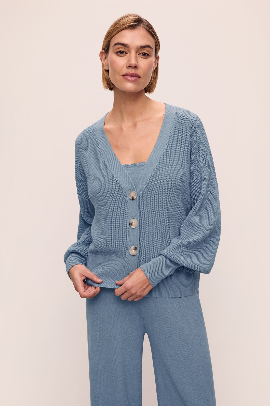 Eberjey Fine Gauge Sweater Cardigan