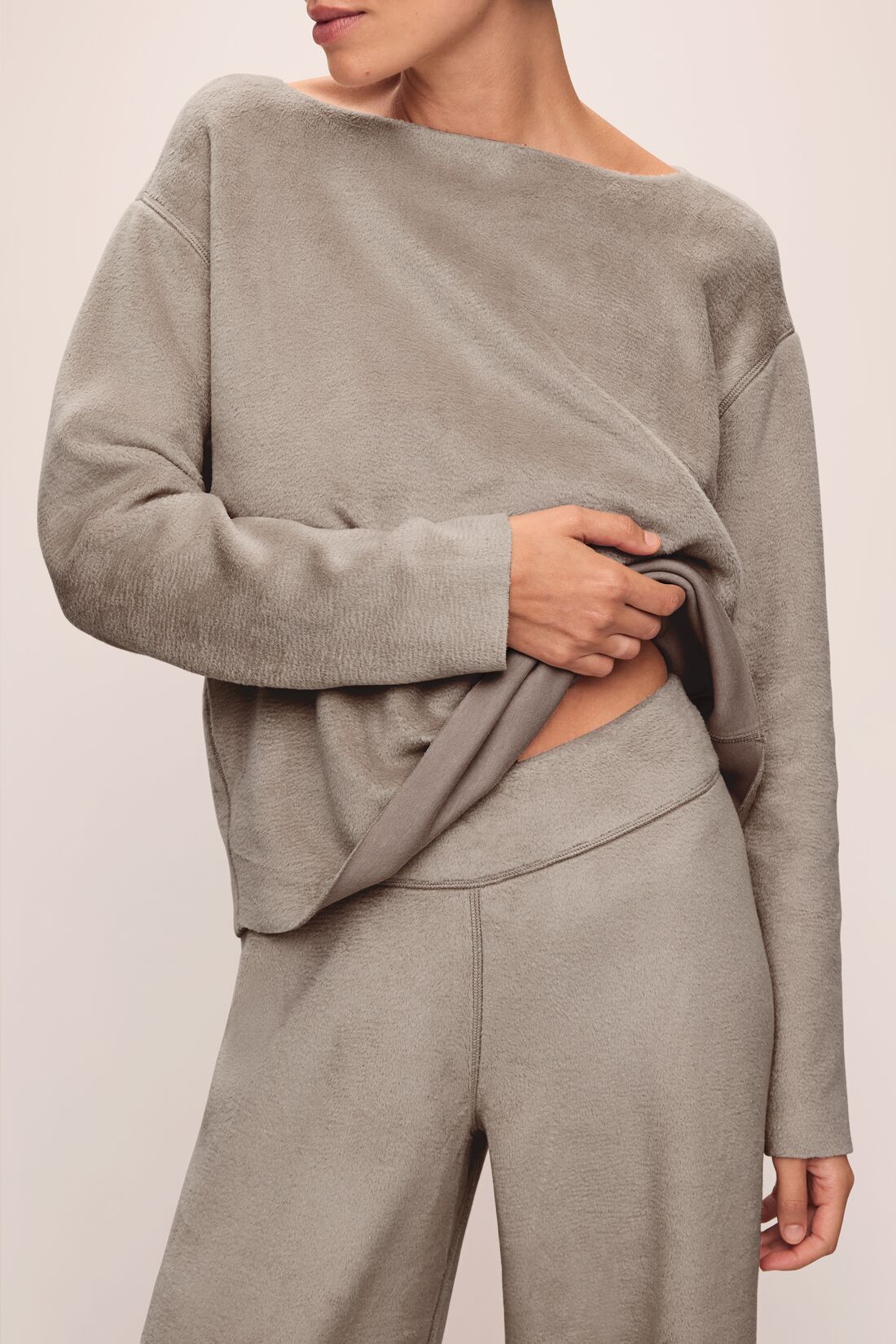 Eberjey Reversible Plush High Waist Pant