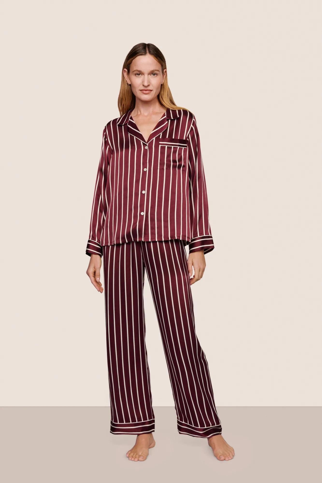 Classic Stripe Bordeaux/Ivory,X-Small