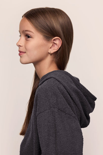 Eberjey Kid's Recycled Boucle Hoodie & Jogger Set