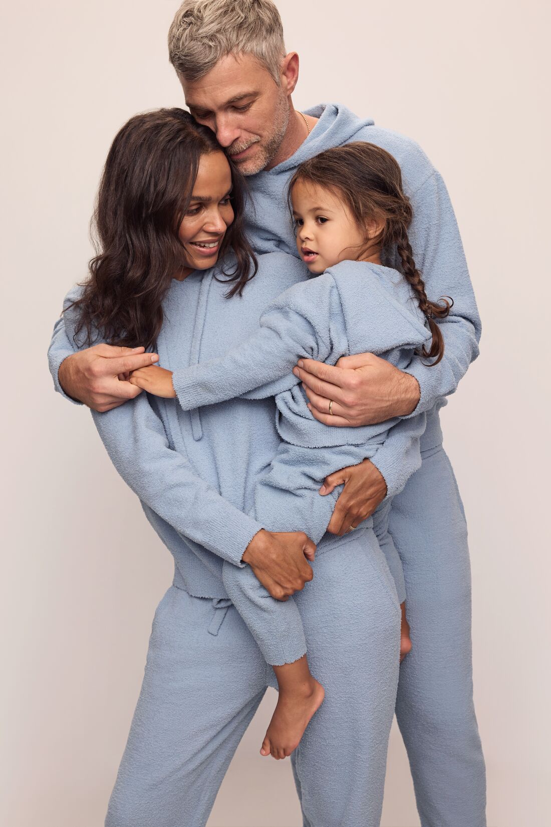 Eberjey Kid's Recycled Boucle Hoodie & Jogger Set
