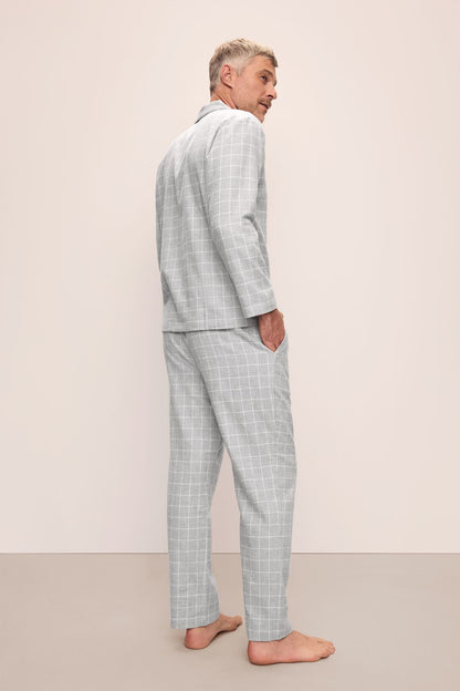 Eberjey Men's Flannel Long PJ Set