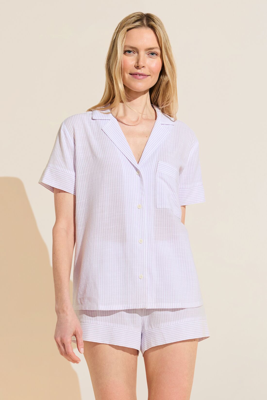 Eberjey Nautico Shortie Short PJ Set
