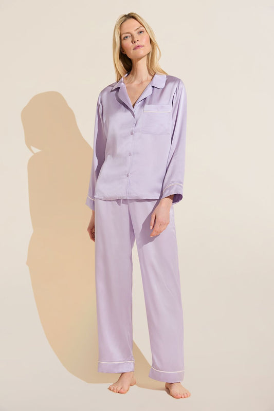 Eberjey Inez Washable Silk Long PJ Set